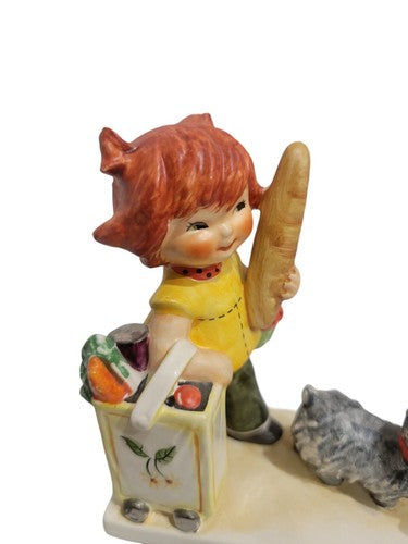 1967 Goebel Red Head THE SHOPPER Charlot Byj 53 Porcelain Figurine
