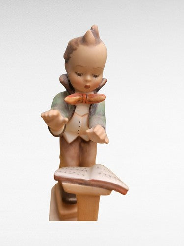 Hummel Orchestra Leader Goebel #129 5-inch TMK 2 Full Bee, vintage (1940-1959)