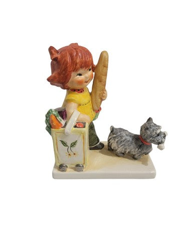 1967 Goebel Red Head THE SHOPPER Charlot Byj 53 Porcelain Figurine