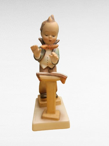 Hummel Orchestra Leader Goebel #129 5-inch TMK 2 Full Bee, vintage (1940-1959)